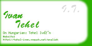 ivan tehel business card